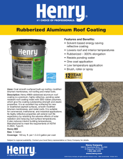 Rubberized Aluminum Roof Coating