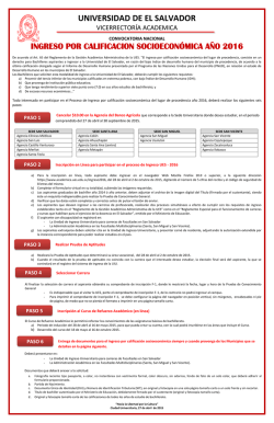 Ingreso por Calificaci&oacute;n Socioecon&oacute;mica