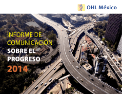 INFORME DE COMUNICACI&Oacute;N SOBRE EL PROGRESO