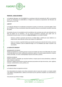 Difusi&oacute;n bolsa empleo