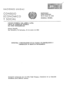 consejo economico y social - Comisión Económica para América