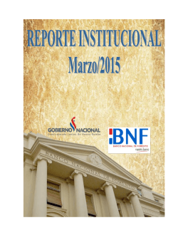 Marzo - Banco Nacional de Fomento