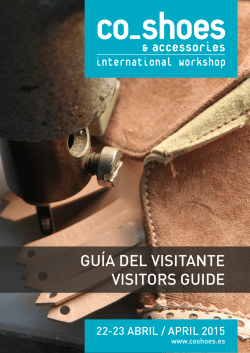 GU&Iacute;A DEL VISITANTE VISITORS GUIDE
