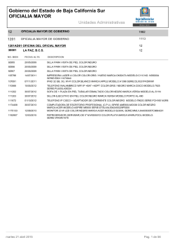 Oficialía Mayor de Gobierno - of /finanzas