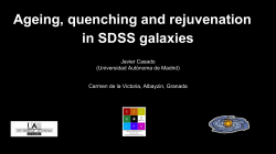 Ageing, quenching and rejuvenation in SDSS galaxies