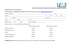 Boletín de petición de temarios