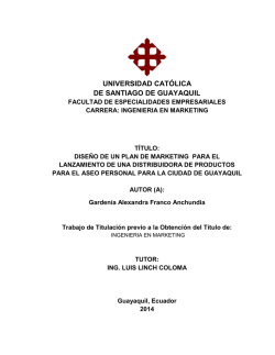 &iacute;ndice general - Universidad Cat&oacute;lica de Santiago de Guayaquil