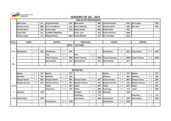 Horario de AGs 2015