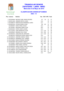 triangular senior clasificaciones