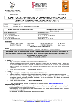 cir nº12 interprovincial inf-cad - Federación Valencia de Judo y