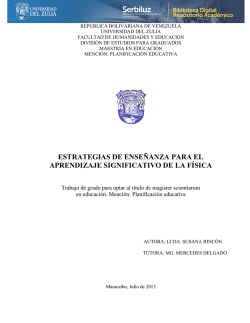 estrategias de ense&ntilde;anza para el aprendizaje significativo