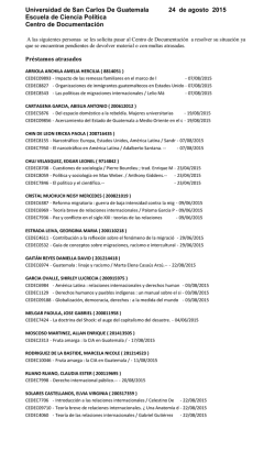 Jornada Vespertina - Centro de Documentaci&oacute;n de la Escuela de