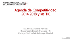 Agenda de Competitividad 2014 2018 y las TIC - Inictel-UNI