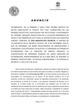 ANUNCIO ARQUITECTOS TECNICOS