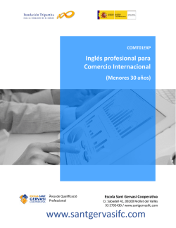 Nivel de cualificación profesional - escola sant gervasi cooperativa