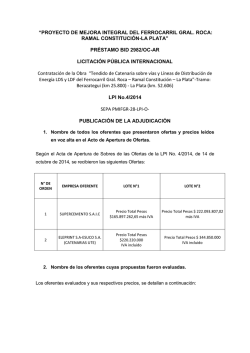 proyecto de mejora integral del ferrocarril gral. roca: ramal