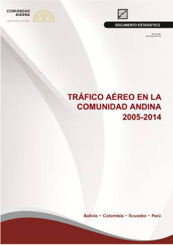 Tráfico aéreo de la CAN 2005-2014