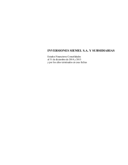 Estados financieros - Bolsa de Comercio de Santiago