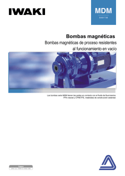 IWAKI Magnetic drive pumps MDM series