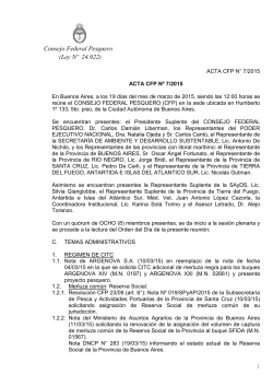 ACTA CFP 7-2015 - Consejo Federal Pesquero
