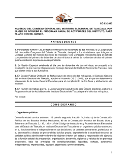 CG 03/2015 - Instituto Electoral de Tlaxcala