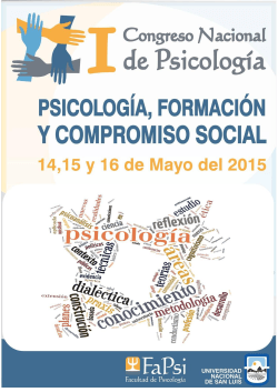 versión en pdf - I Congreso Nacional de Psicología