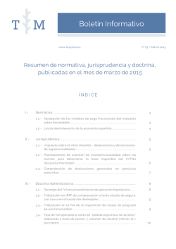 Resumen de normativa, jurisprudencia y doctrina