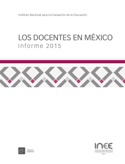 LOS DOCENTES EN MÉXICO - Inicio - Instituto Nacional para la