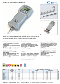 Medidor de fuerza digital SAUTER FK Sólido instrumento de