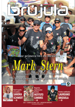 domingo 31, mayo - Revista Proyecto Br&uacute;jula