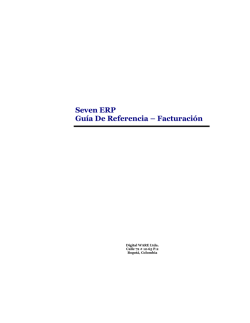 Gu&iacute;a De Referencia &ndash; Facturaci&oacute;n