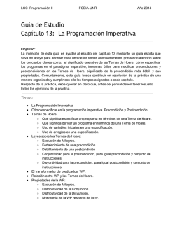 Gu&iacute;a de Estudio Cap&iacute;tulo 13: La Programaci&oacute;n Imperativa