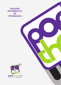 dossier padthaiwok 2015 - FERRALFAIM, SL