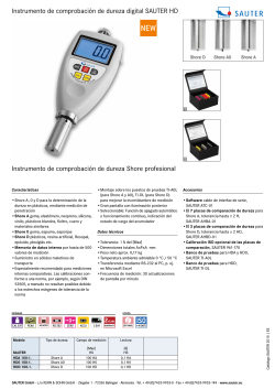 Instrumento de comprobaci&oacute;n de dureza digital SAUTER HD