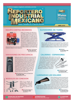 abril 2015 - Reportero Industrial Mexicano