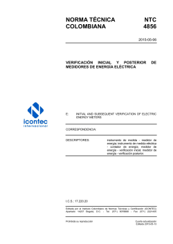NORMA TÉCNICA NTC COLOMBIANA 4856