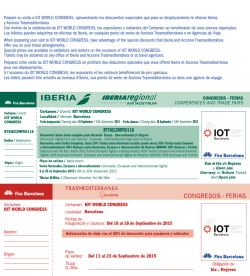 Prepare su visita a IOT WORLD CONGRESS