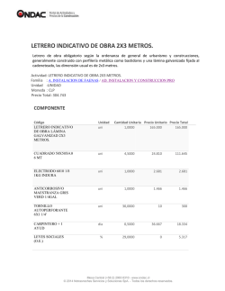 LETRERO INDICATIVO DE OBRA 2X3 METROS.
