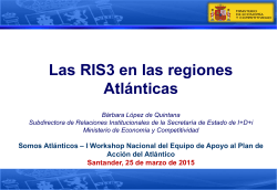 Las RIS3 en las regiones Atlánticas