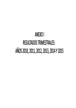 Anexo ECE 1er Trimestre 2015 - Dirección General de Estadística