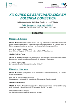 Programa - Ilustre Colegio de Abogados de Valencia