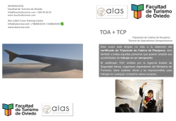 informaci&oacute;n toa + tcp - Facultad de Turismo de Oviedo