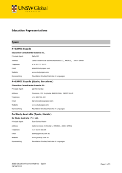 Education Representatives Spain