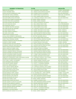 lista de tutores
