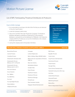 Participating theatrical distributors and producers