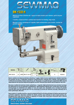 INDUSTRIAL SEWING MACHINE MODEL Nuevo modelo de