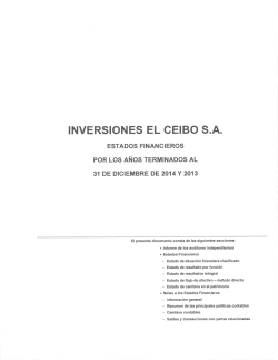 Inversiones El Ceibo S.A. 2014