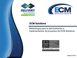 Diapositiva 1 - ECM Solutions