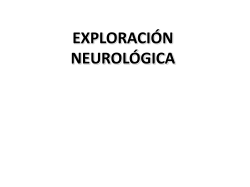 EXPLORACIÓN NEUROLÓGICA