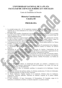 programa cátedra iii - Franja Morada Derechos UNLP